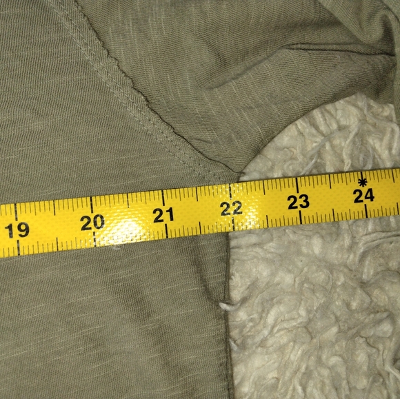 New Free People Arden Tee Long Sleeve Oversize Olive Washed Army Green S… - Picture 13 of 14
